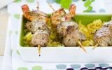 Brochettes d'agneau aux gambas