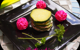 Mille feuilles de courgettes aux rillettes de thon