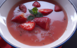 Soupe de fraises aux épices