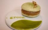 Macaron Green Zen : Thé vert Matcha, marron et orange