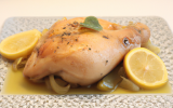 Poularde au citron confit