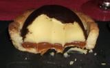 Dôme en tartelette aux deux chocolats