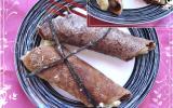 Crêpes au chocolat bananes et poires