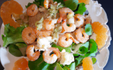 Salade de pamplemousses et crevettes