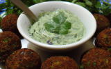 Falafel (végétarien) à la sauce herbes et balsamique