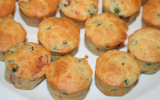 Muffins aux lardons et petits pois