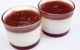 Panna cotta au coulis de fraises