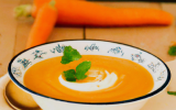 Velouté de carottes au chèvre