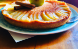 Tarte crémeuse aux pommes et à la cannelle