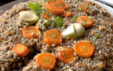 Galette de quinoa aux carottes et poireaux