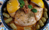 Tajine de poulet au citron confit traditionnel