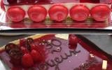 Entremet chocolat blanc - framboise