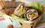 Wraps de sarrasin fromage aux noix et jambon de Parme