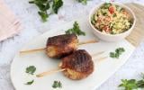 Brochettes de tournedos de Magret de canard au sumac et taboulé