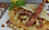 Crêpes de pommes de terre à l'andouille de Vire