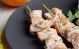 Brochettes de saumon à la citronnelle