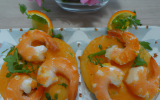 Crevettes à la mimolette