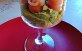 Verrine avocat saumon