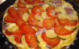 Tarte tatin tomate, courgette et coppa