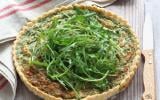 Quiche roquette et petits pois