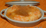 Purée de pommes de terre carottes en cocotte