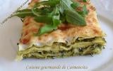 Lasagne à la roquette et au chèvre frais