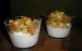 Mousse de boudin blanc et pommes en verrine