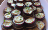 Petits roulés d'Aubergine frais