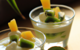 Verrines de fromage blanc et kiwi