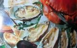 Plateau fruits de mer avec huitre au champagne