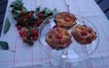 Muffins cerises aigres et chocolat blanc