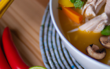 Soupe asiatique au poulet