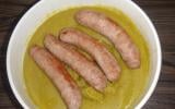 Purée de pois cassés - saucisses