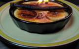 Crème brulée banane flambée au rhum