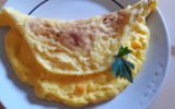 Omelette  toute simple au Gruyère