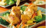 Brochettes de poulet au citron vert