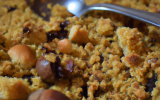 Noix de pétoncles en crumble au St Môret