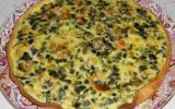 Tarte croustillante tout Roquefortaux poireaux sauvages