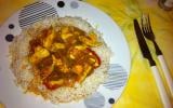 Poulet poivrons-tomates-curry