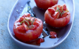 Tomates de France farcies aux légumes grillés