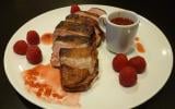 Magret de canard aux framboises