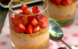 Verrine de fraises aux speculoos