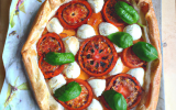 Tarte tatin tomates, basilic et chèvre