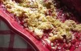 Crumble pomme-fraise et flocons d'avoine