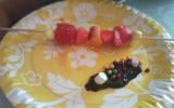 Brochettes fruits et bonbons