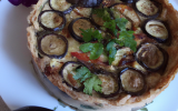 Quiche à l'aubergine et au chèvre