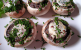 Champignons de Paris farcis au Boursin ail et fines herbes