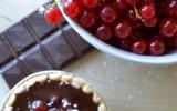 Tartelettes au chocolat noir et groseilles