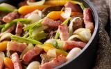 Cocotte de bœuf petits légumes et lardons