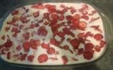 Tiramisu aux fraises, biscuits de Reims et limoncello